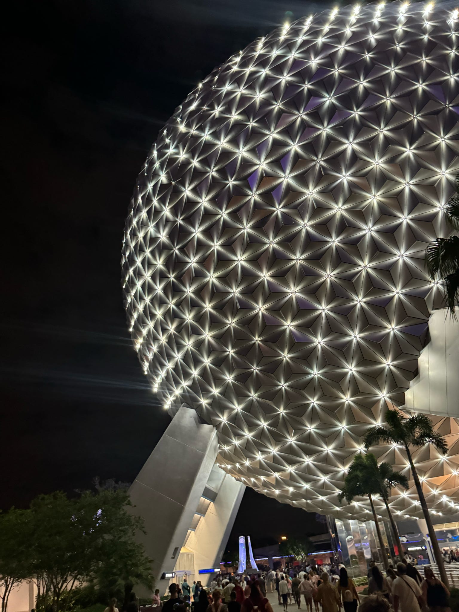Family exploring an immersive theme park